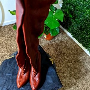Report signature Mercer Brown thigh high slouch boot size 10